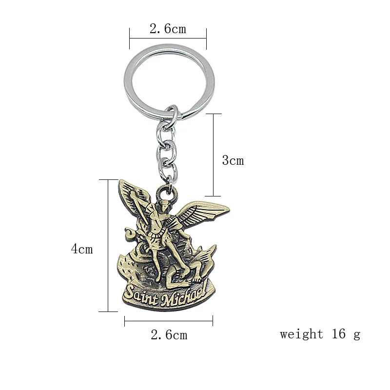 Punk-Vintage-Bible-Archangel-Saint-Michael-Pendant-Keychain-St-Michael-Angel-Wings-Jesus-Key-Chain-Car (1)