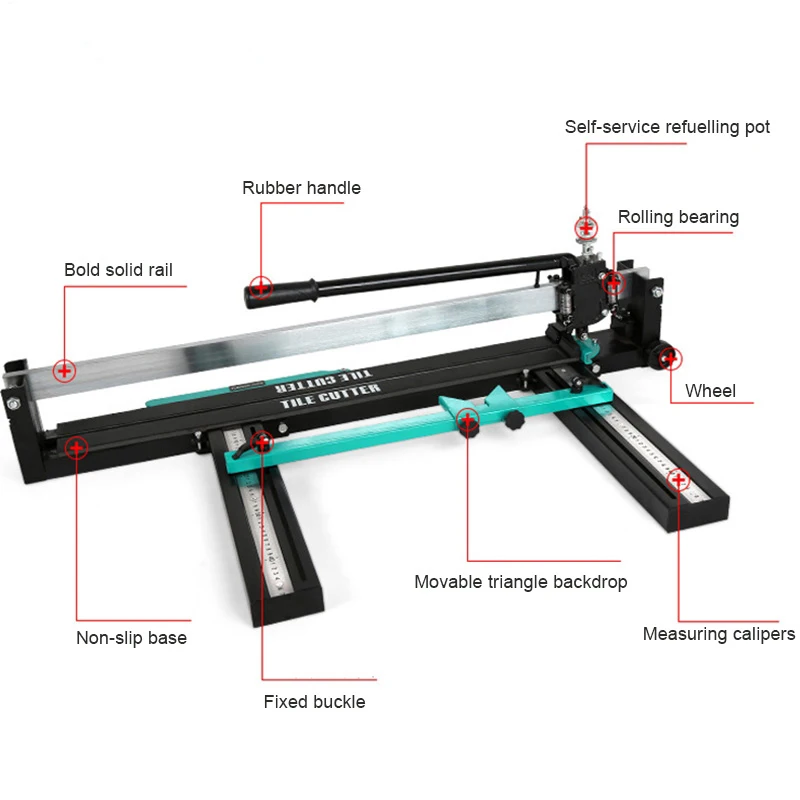 39 ''ручной станок для резки керамической плитки двойные рельсы ручной плиткорезец фарфоровый керамический стеклянный пол стены режущий ручной инструмент