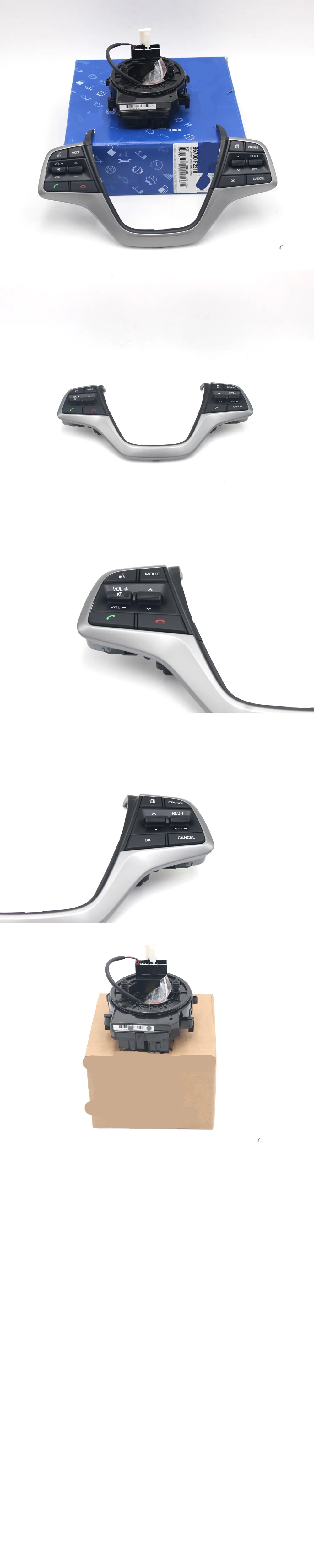 CHUANGMU для hyundai Elantra AD Автомобильный Bluetooth телефон круиз контроль руль кнопки накладка переключатель черный 96700-F2210