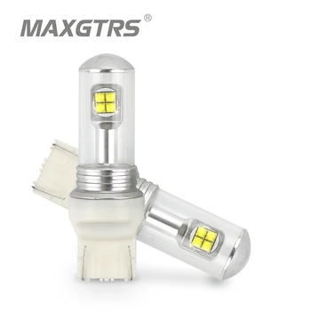 

2x T20 7443 W21/5W 40W CREE Chip LED Bulbs Front Rear Turn Signal Reverse Brake Lights Daytime Running Lights Tail Lights Yellow