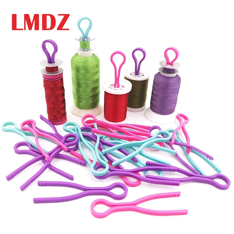 

LMDZ 5/10/20Pcs Plastic Bobbin Clip Wire Sewing Thread Spool Accessories Apparel Storage Holder Organizer Quilting Supplies