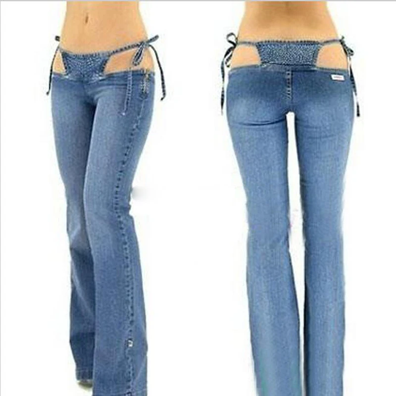 2017 Nieuwe Vrouwen Bikini Jeans Broek Broek Denim Ultra Laagbouw