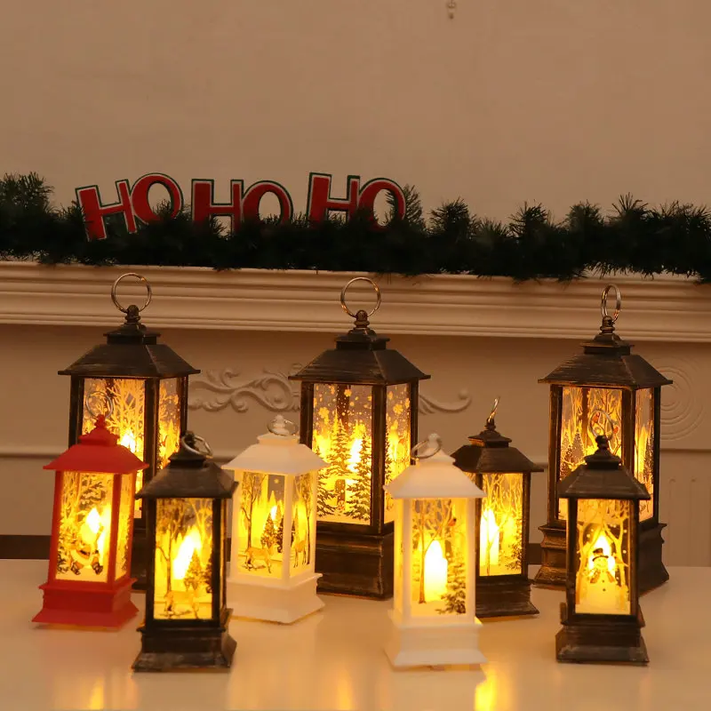 Рождественские украшения для дома большой светодиодный Рождественские лампы в форме свечи с светодиодный Чай светильник свечи Рождественская елка украшения Рождество украшения