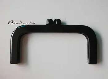 

Purse frame 7 inch x 3 1/4 inch ( 18 cm x 9.5 cm ) black Acrylic Resin C35