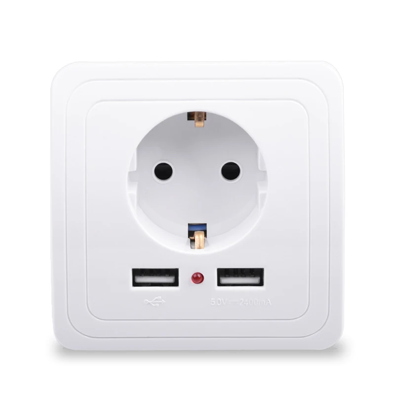 &quotУмный дом&quot Best Dual USB Порты и разъёмы 2100mA стены Зарядное устройство адаптер 16A