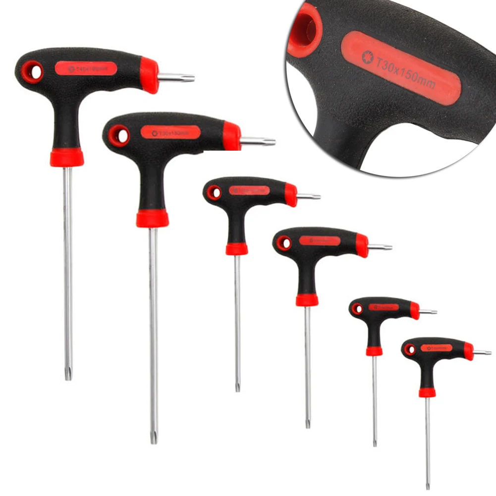 

T-Handle Grip Torx & Hex Allen Key Screwdriver Driver Tool T10/15/20/25/30/40
