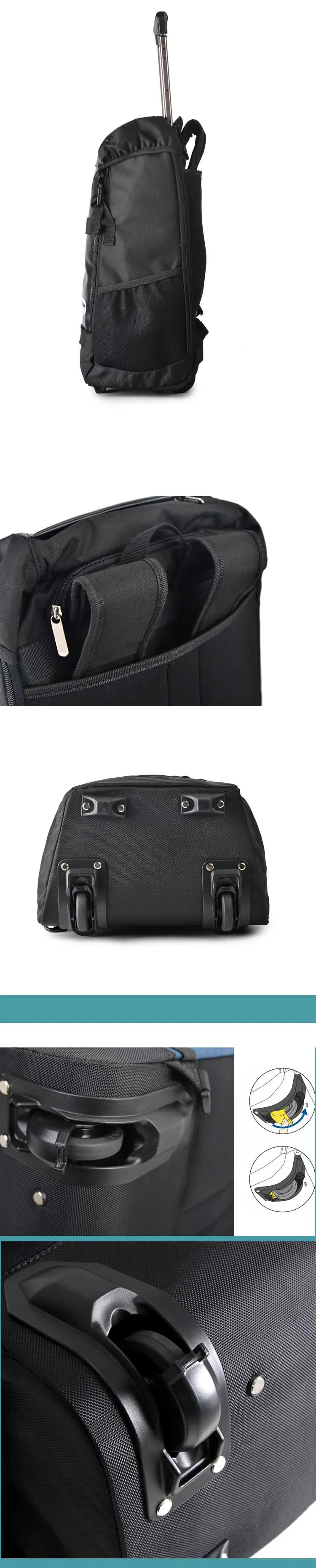 Letrend Большая вместительная многофункциональная Дорожная сумка на колесиках, деловая сумка на плечо, сумка на колесиках 20 дюймов