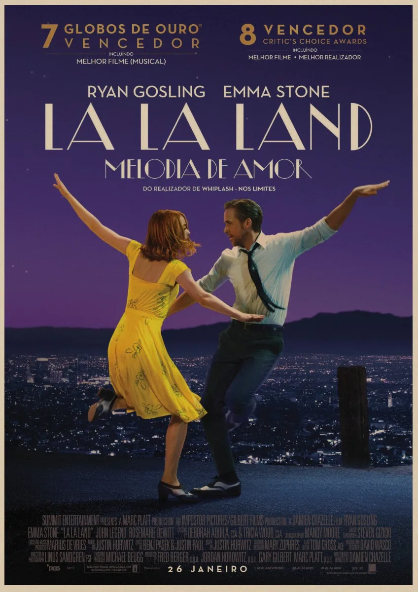 Ретро-плакат LA LAND, кинопостеры, крафт-бумага, принты, наклейки на стену, для бара, кафе, домашнего декора, для домашнего творчества, бренд A2 - Цвет: 16