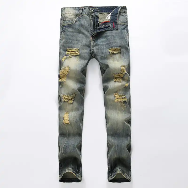 distressed star jeans