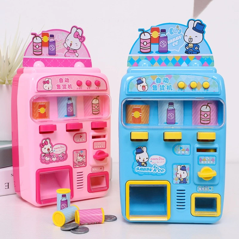 子供のおもちゃの自動販売機シミュレーションショッピング家セット 0 3 歳ベビーゲームおもちゃ音楽照明再生家のおもちゃギフト Groceries Toys Aliexpress