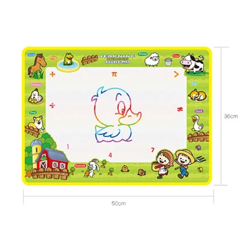 

Cloth 50x36cm Children's Educational Magic Water Canvas Blanket Write Graffiti Pen Doodle Baby Toy Creative Reuse