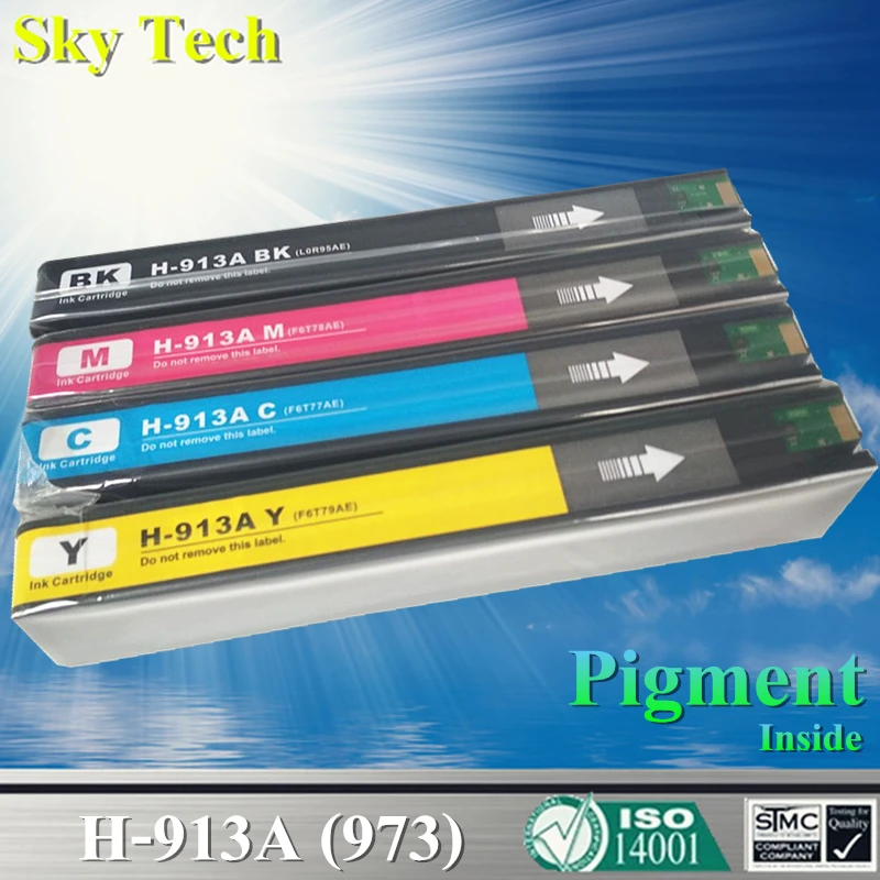 

KCMY Pigment Ink Cartridge For HP913A HP973 , For HP PageWide 352dw 377dw Pro 452dw 452dn 452dwt 477dw MFP 477dwt 552dw