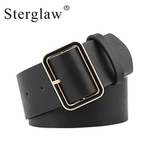 105x4,8 см, дизайн, широкий ремень, женские джинсовые ремни, декоративный пояс, Модный золотой широкий ремень с пряжкой, ремень для вечеринки, черный, N020