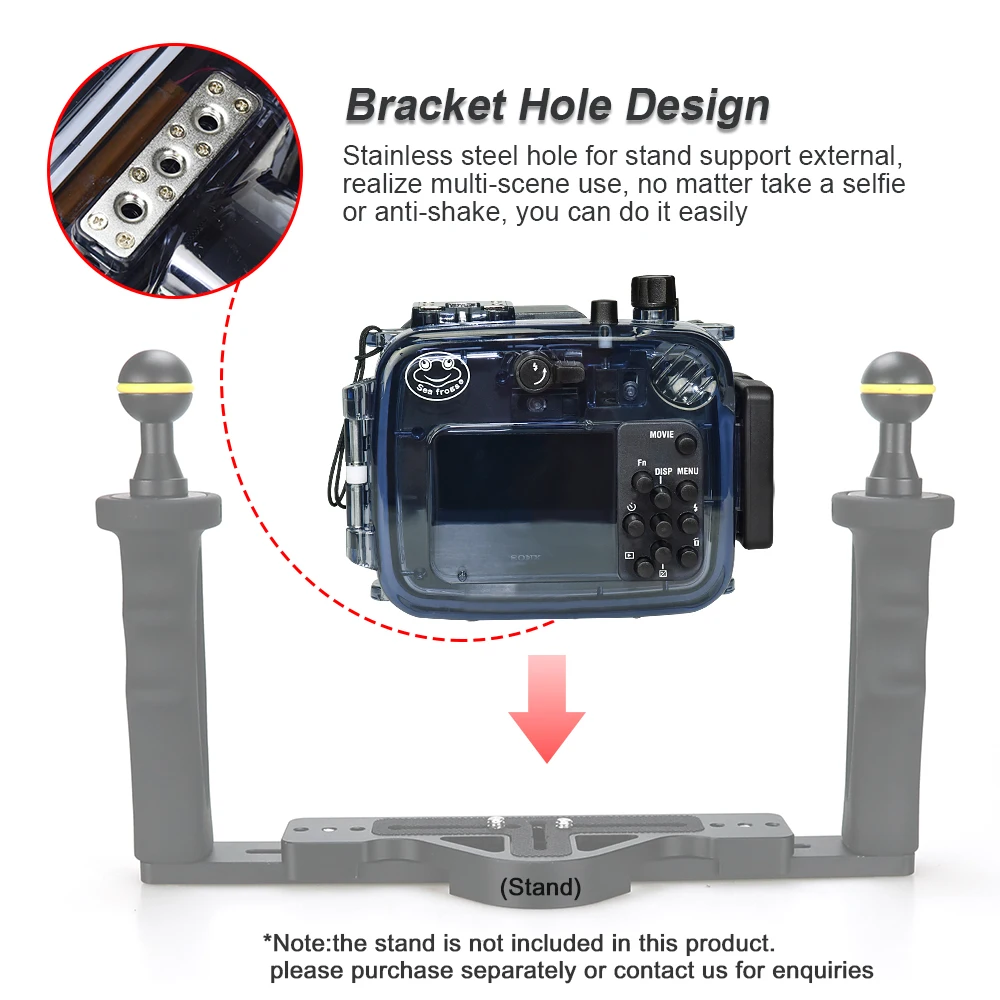 Waterproof Case for Sony RX100 V Camera Photography Underwater 60m Protective Housing Diving Equipment Camera Accessory Box