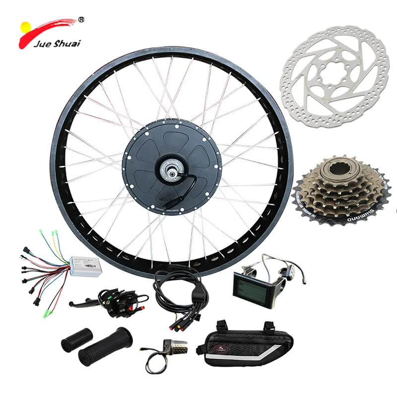 

JS Fat Wheel Customized 48V 1000W Electric Bike Kit for Mountain Bike LCD 26" 700C Hub Electric Motor for Bicycle Free Shipping