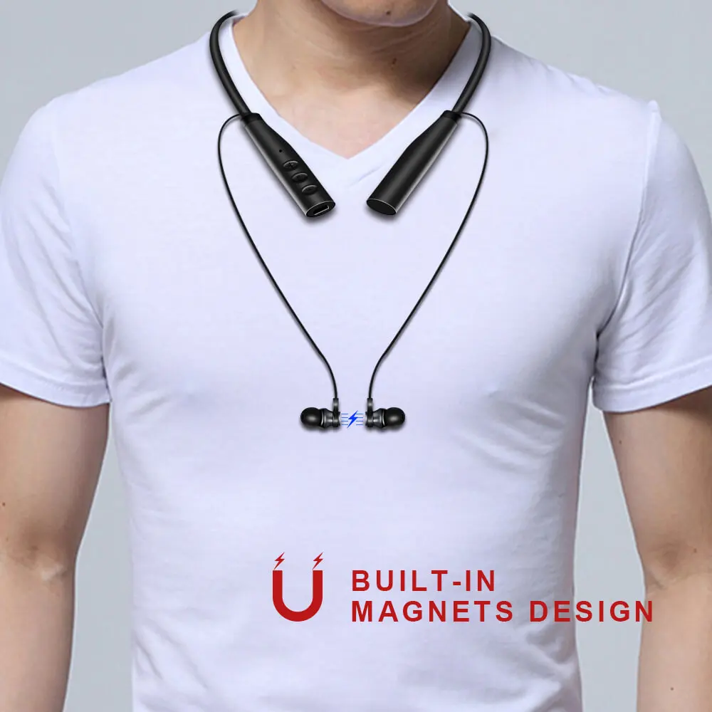  Mp3 Player Bluetooth Earphone with Mic Bluetooth MP3 Music Player Support TF/TF Card Max To 32GB Wi