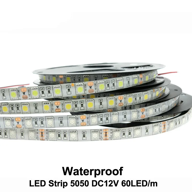 1 м 5 6 300 светодиодный SMD3528 светодиодная лента 12 В неводонепроницаемая Диодная RGB