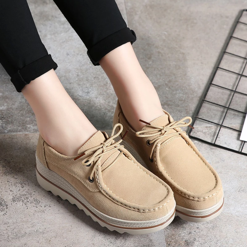 

Fashion Brand Women's Sneakers Waterproof Flat Platform Shoes Suede Lady Woman Tenis Feminino Casual Zapatos De Mujer Zapatillas