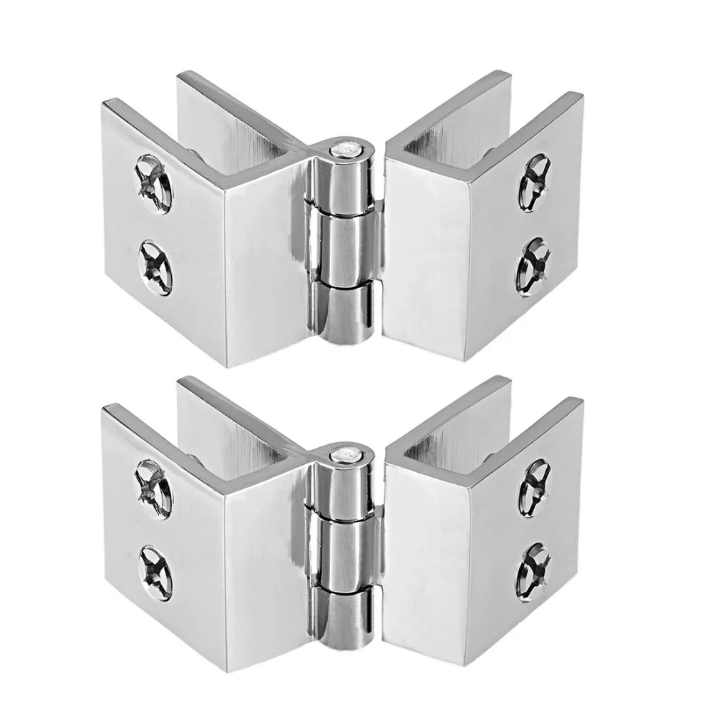 

Uxcell 2pcs 180/90/0 Degree Copper Glass Door Hinge for 5-8mm Glass Cupboard Showcase Cabinet Door Hinge Glass Clamp
