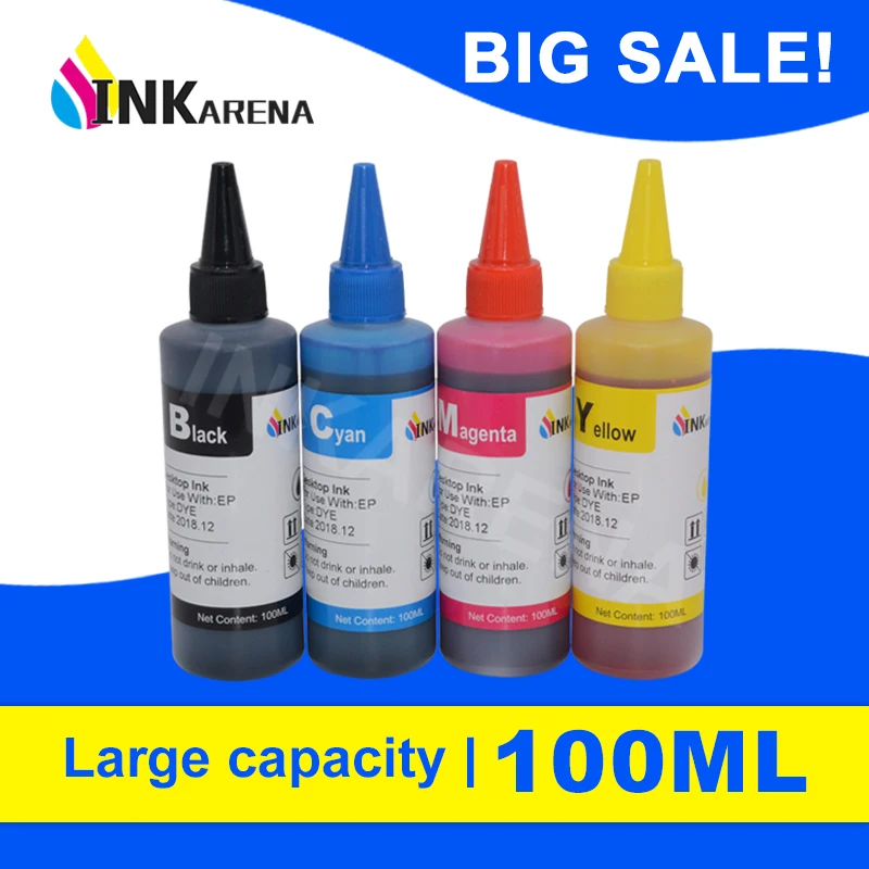 

100ml Bottle Dye Ink Refill Kit For HP 920XL Refillable Cartridge For HP 920 Officejet 6000 6500 6500A 7000 7500 7500A Printer