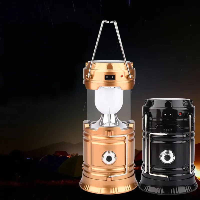 Multi function LED portable lantern solar LED flashlight rechargeable
