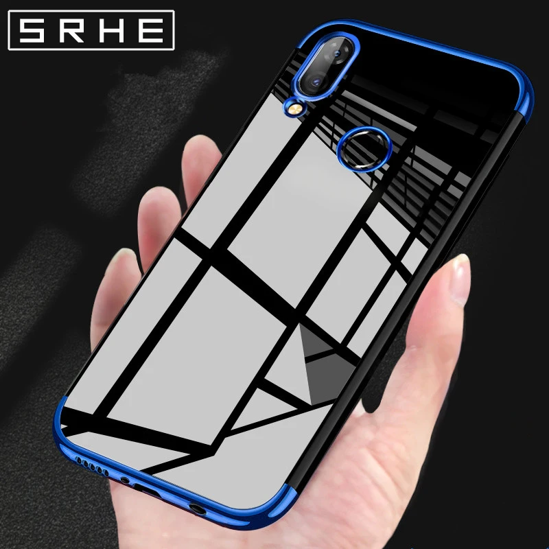 

SRHE For Huawei P Smart Plus Case Cover Luxury Soft Silicone Transparent Plating Cover For Huawei P Smart Plus 6.3 inch
