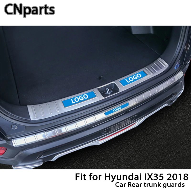 

CNparts For Hyundai IX35 2018 Auto Car Rear Trunk Door Bumper Anti Scratch Strips Accessories