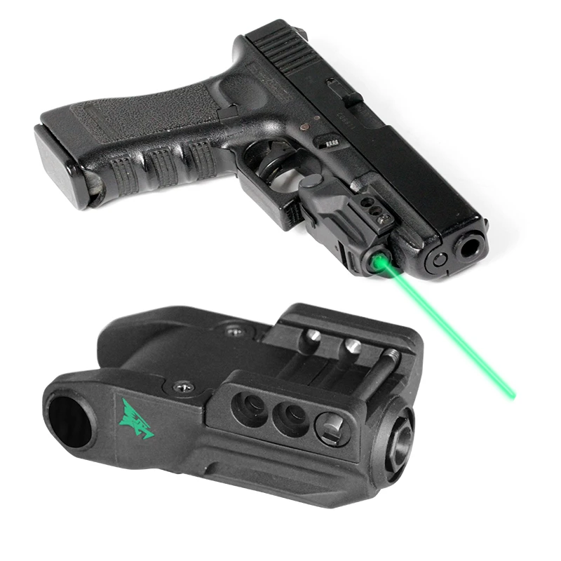 

Tactical Laser Sights For Guns Mini Mira Laser Glock Handgun Air Rifle Accessories Smart On/Off Switch Green Lazer Pointer