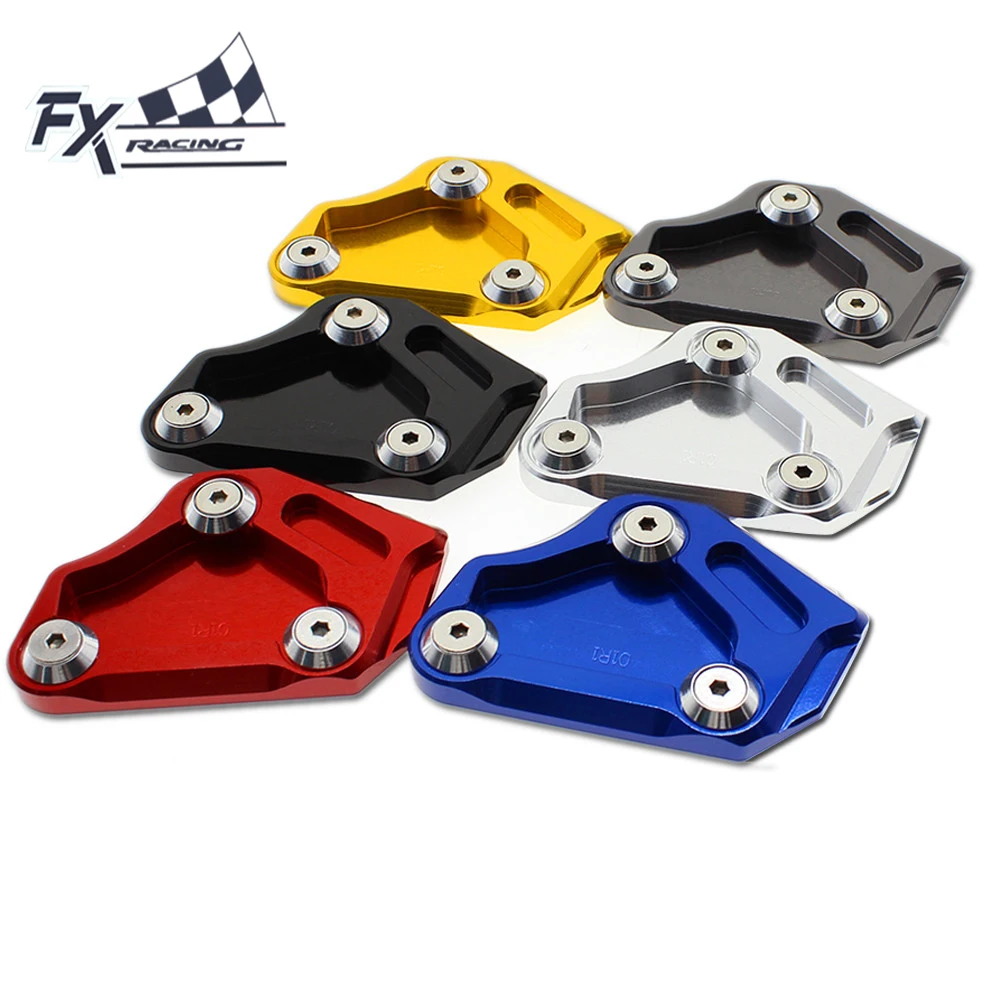 

Motorcycle Foot Kickstand Side Stand Extension Pad Plate Enlarger Cover For YAMAHA YZF R1 1999-2005 2000 2001 2002 03 04 05