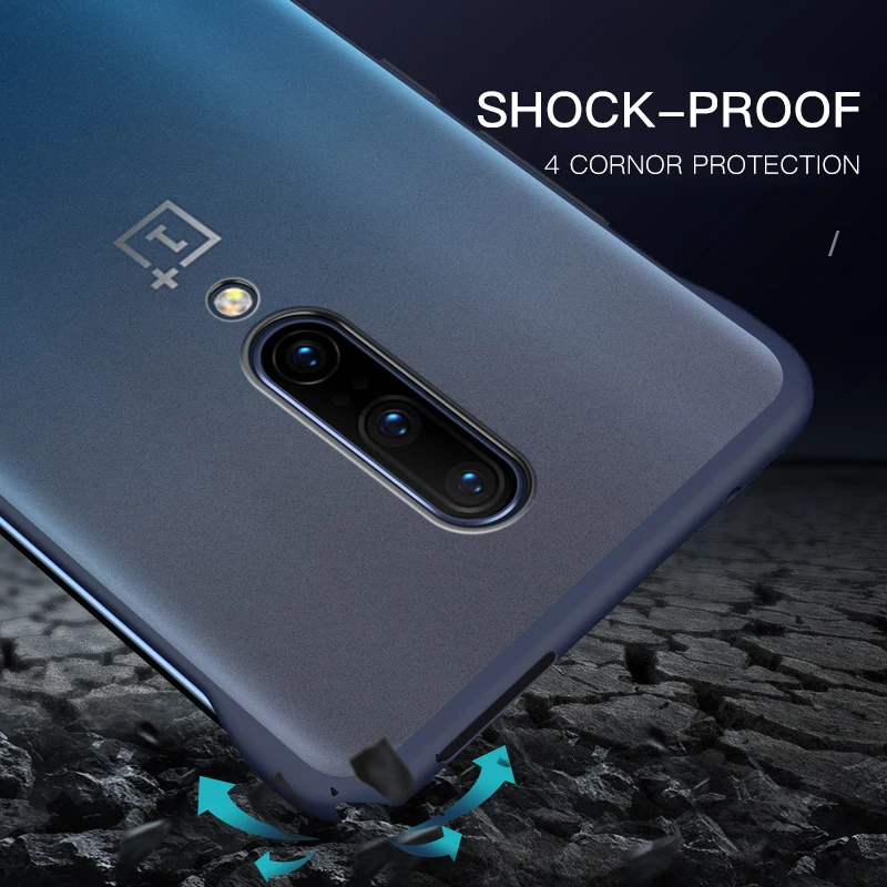 Роскошные бескаркасные тонкие чехлы для Oneplus 7 Pro One Plus Oneplus7 Oneplus7Pro Жесткий PC матовый прозрачный чехол Funda рамка брелок