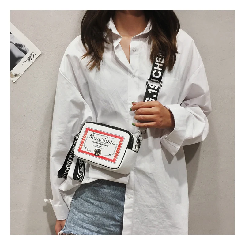 

Fashion Messenger Bags For Women Zipper Letters Handbag Casual Female Belt Bag Shoulder Funny Waist Pack Ladies Small Pouch