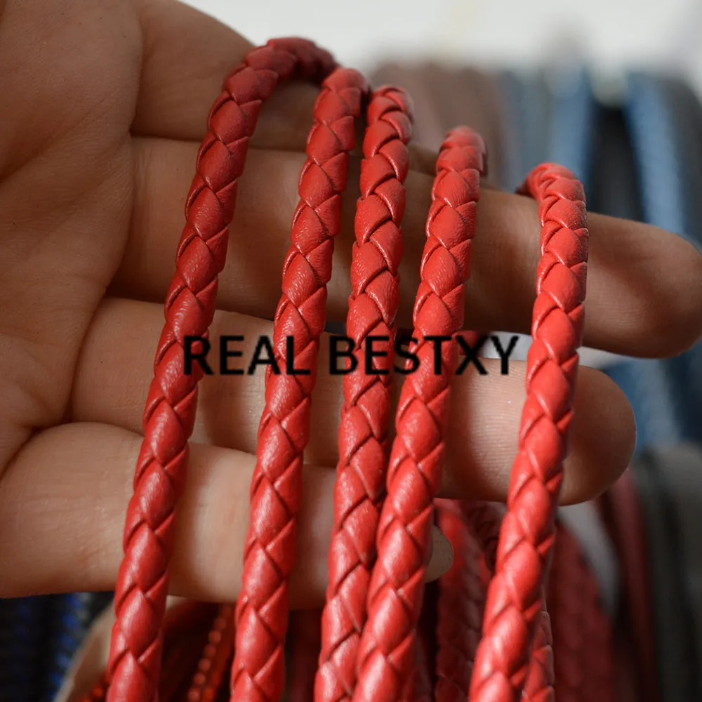 Реальный BESTXY 5 м/лот мм красная кожа искусственная аксессуары для изготовления
