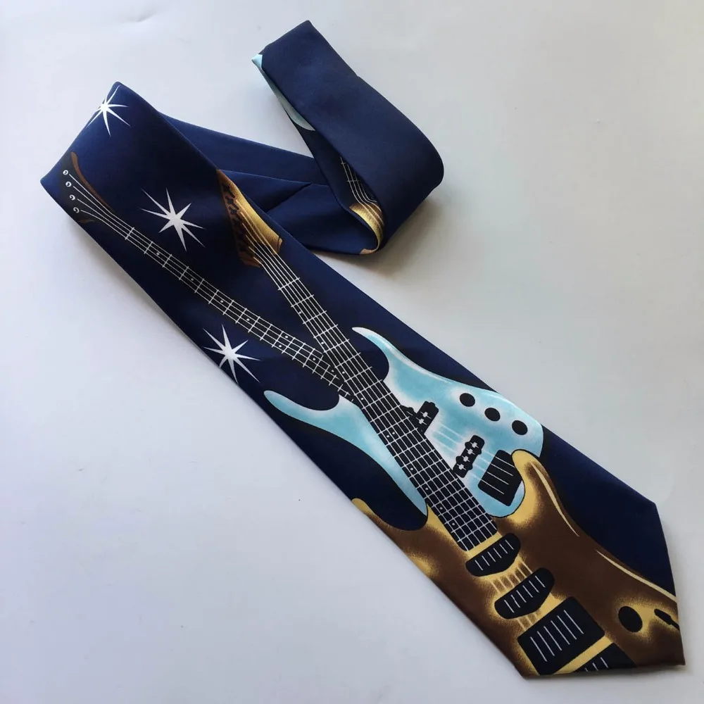 Модные мягкие 9 см музыка галстук для вечеринок классические музыкальные инстр Для мужчин t шаблон музыка галстук нежный Для мужчин