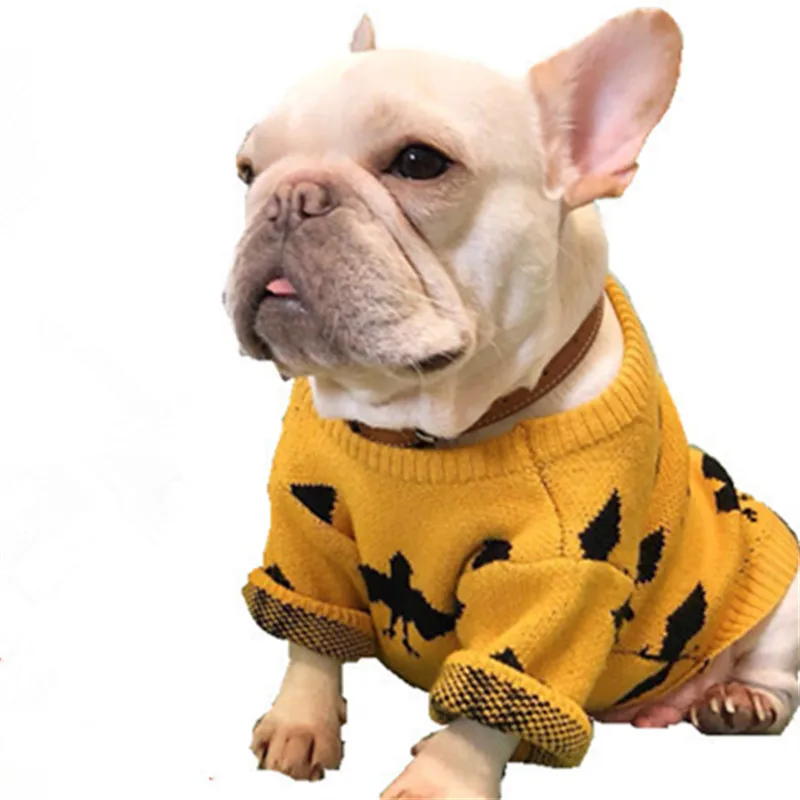 

Autumn Winter Dog Clothes Dog Sweater Pug Clothes French Bulldog Clothing Poodle Bichon Schnauzer Pet Coat Outfit Costume