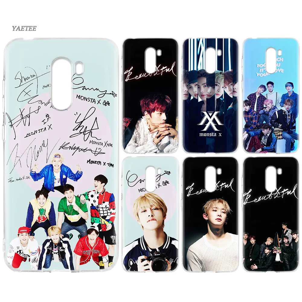 

Monsta X KPOP Boy Group Soft TPU Protective Case For Xiaomi Redmi Note 7 6 Pro 5 4 4X Xiomi Mi F1 S2 A2 Lite 9 8 Mix 3 Cover