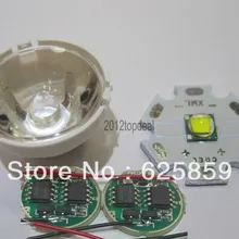 Cree XM-L светодиодный T6 белый светильник+ 3,7 V Драйвер+ объектив с держателем