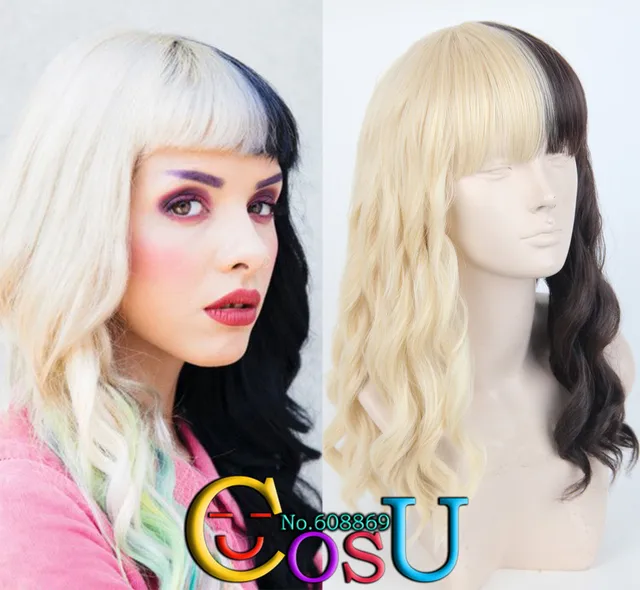 Wig for Women Melanie Martinez Blonde and Black Brown two 