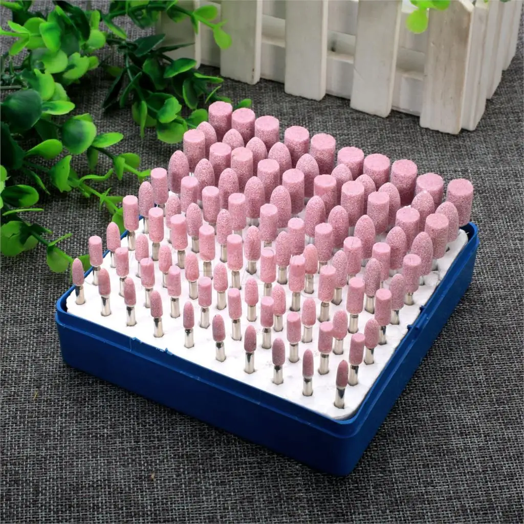

100Pcs Dremel Accessories Abrasive Stone Points Electric Sanding Polishing Grinding Head Wheel Tool Kit For Dremel Rotary Tool