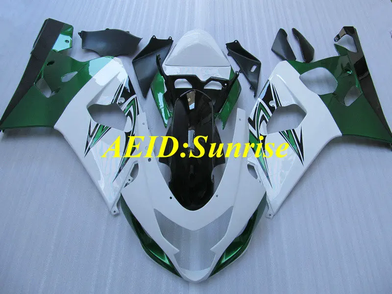 

Motorcycle Fairing kit for SUZUKI GSXR600 750 K4 04 05 GSXR 600 GSXR 750 2004 2005 ABS Green white black Fairings+gifts SA47