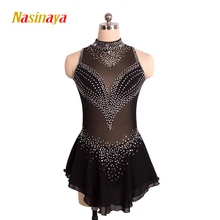 Nasinaya Figure Skating Dress Customized Competition Ice Skating Skirt for Girl Women Kids Patinaje Gymnastics Performance 142