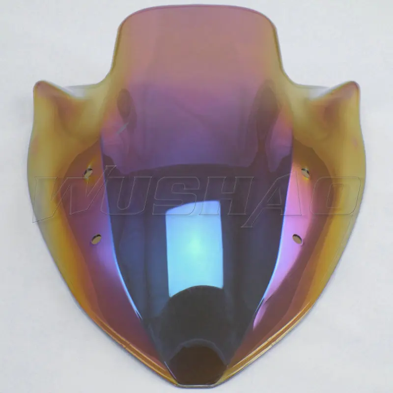 Мотоцикл двойной пузырь лобовое стекло ветер экран для 2003 2004 2005 2006 Kawasaki Z1000 Z 1000 черный Иридиевый прозрачный