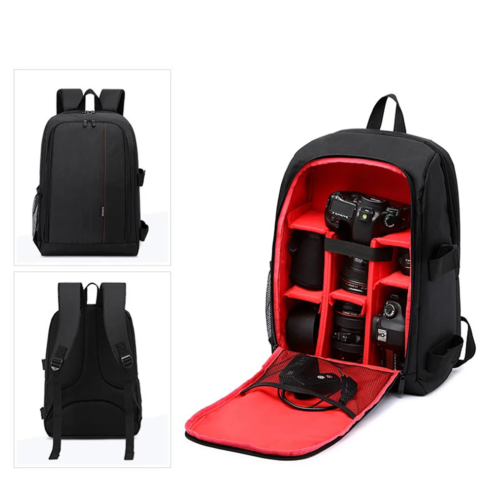 Waterproof Digital SLR DSLR Camera Backpack Rain Cover Laptop Multi-functional Camera Soft Bag Video Case For Canon Nikon Sony Waterproof Digital SLR DSLR Camera Backpack Rain Cover Laptop Multi-functional Camera Soft Bag Video Case For Canon Nikon Sony