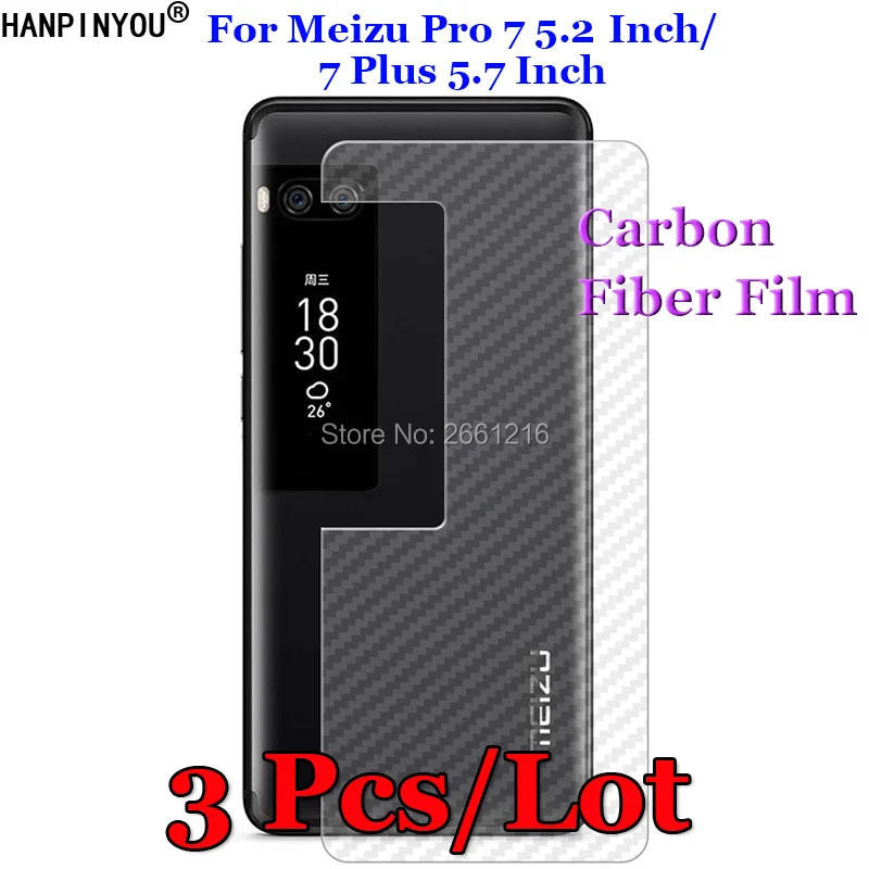 3 шт./лот защитная пленка для Meizu Pro 7 / Pro7 Plus 3D нескользящая прозрачная