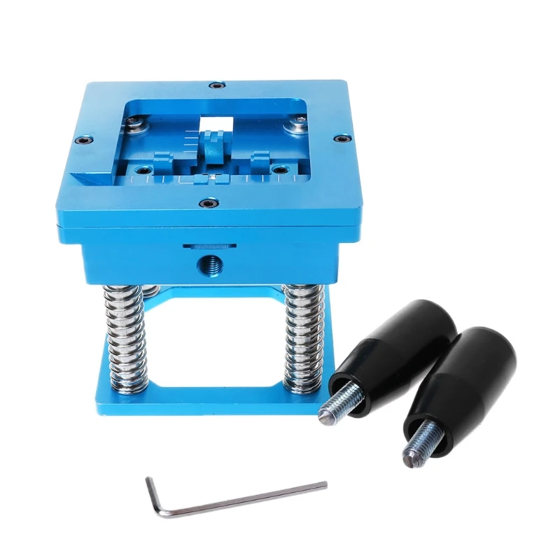 

Blue BGA Reballing Station With Handle For 90mm x 90mm Template Holder Jig