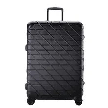Scratch-Resistant Wire drawing Luggage, Aluminum Frame Hard Case Luggage, PC Universal Wheels Trolley Luggage Bag Boarding Case