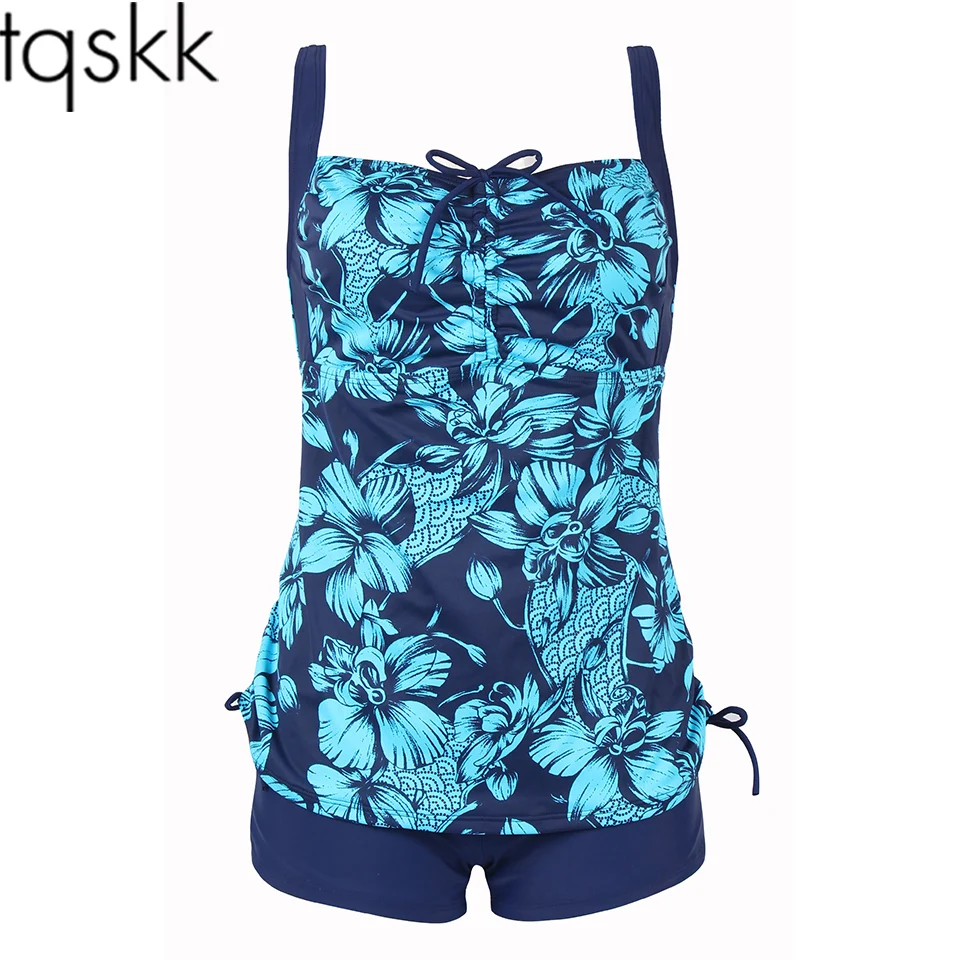

TQSKK 2019 New Arrival Sexy Swimsuit Women Swimwear Plus Size Tankini Sets Swim Vintage Beach Wear Bathing Suit Female Monokini