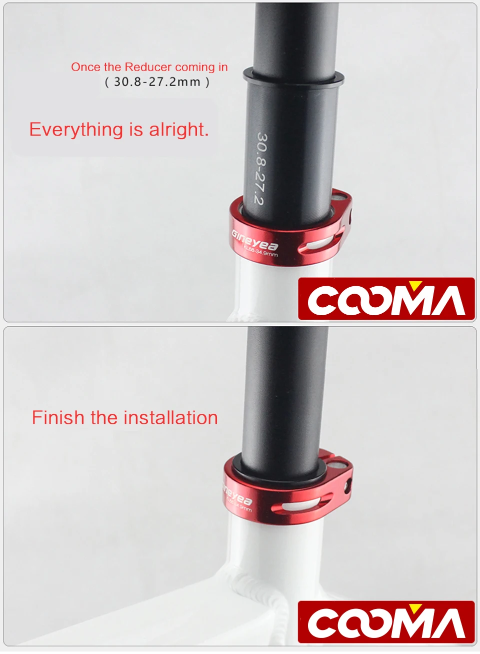 COOMA's Seatpost редуктор, алюминиевый сплав, длина 60 мм различных моделей