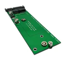 Pcba tarjeta de adaptador para macbook 2012 aire 17 + 7pin ssd hdd a sata 22pin cartucho de disco duro unidad