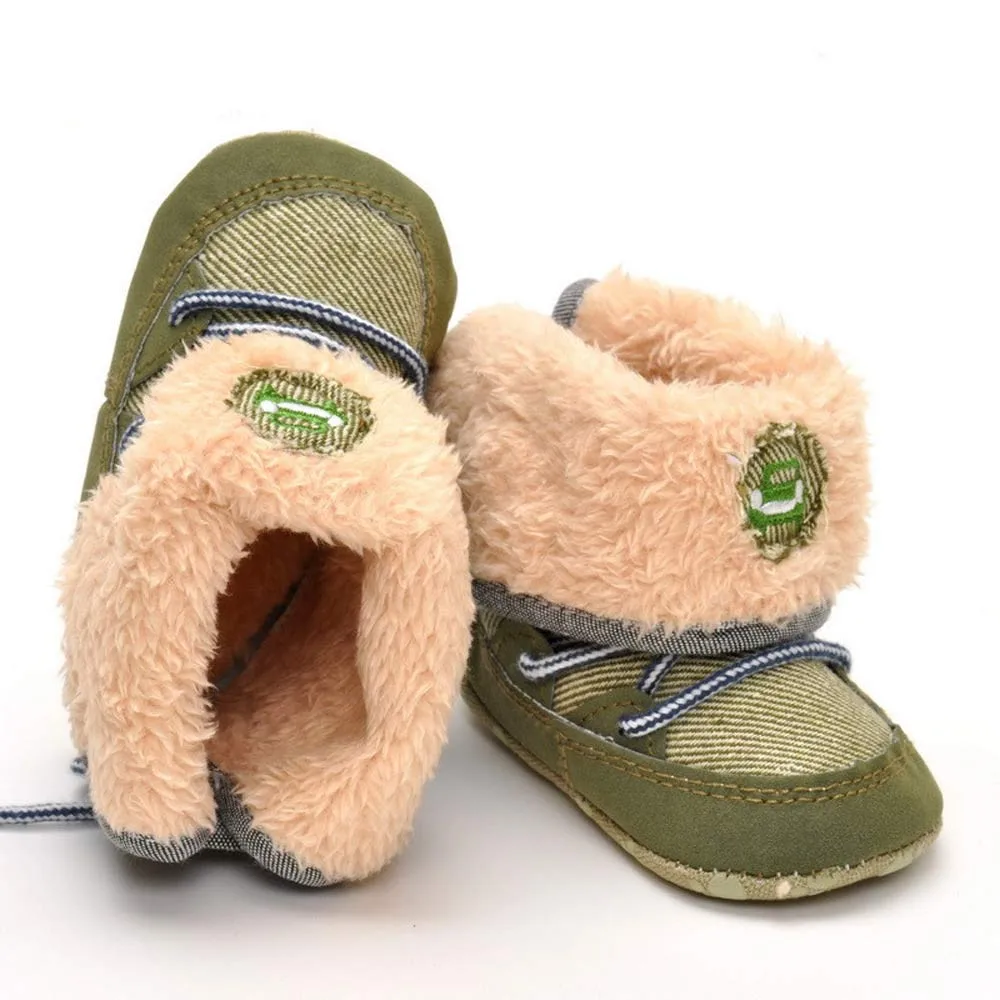 Зимние ботинки для новорожденных мальчиков; мягкая обувь для малышей; Теплая Флисовая обувь; bota masculina; Прямая поставка;#30