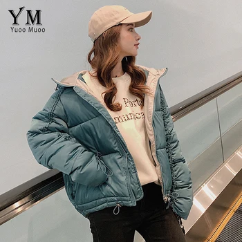 

YuooMuoo Thick Hooded Winter Jacket Women 2019 Chic Korean Style Fashion Outwear Parka Mujer Plus Size Padded Jacket Ladies Coat